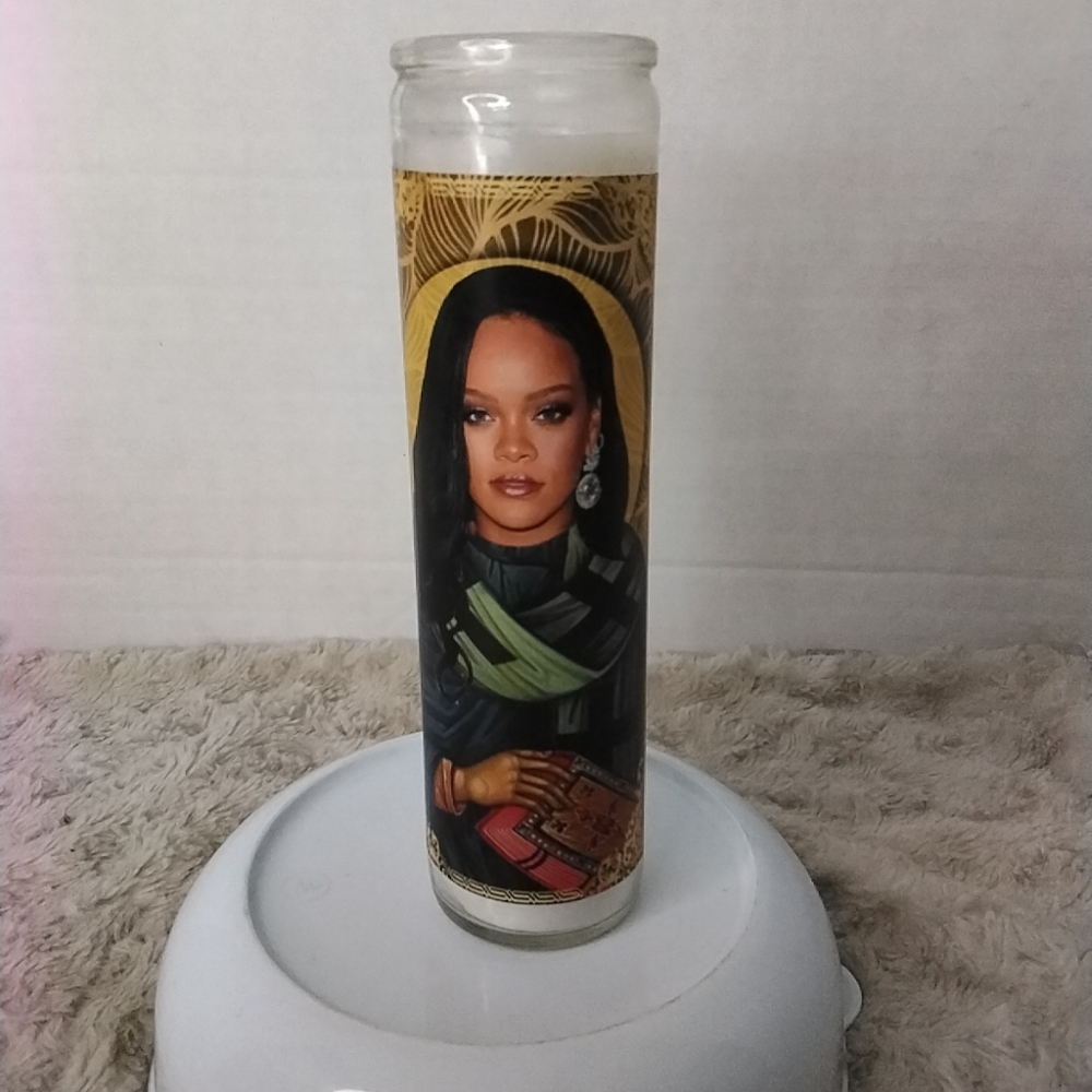 NEW NEVER USED RIHANNA PRAYER CANDLE BY BOBBY K.